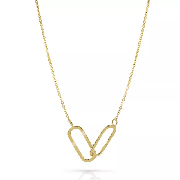 orphelia Orphelia® 'Rose' Women's Sterling Silver Necklace - Gold ZK-7561/G