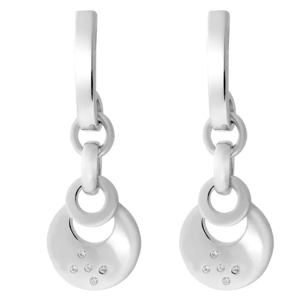 orphelia Orphelia® 'Saga' Women's Sterling Silver Drop Earrings - Silver ZO-7072