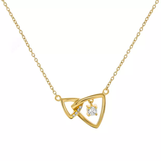 orphelia Orphelia® 'Santorini' Women's Sterling Silver Necklace - Gold ZK-7570/G