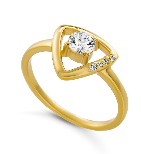 Orphelia Orphelia® 'Santorini' Women's Sterling Silver Ring - Gold ZR-7570/G