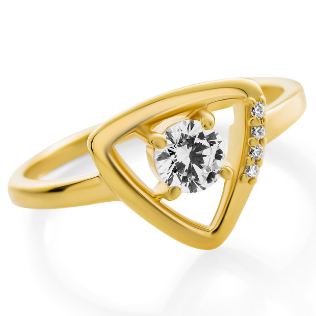 Orphelia Orphelia® 'Santorini' Women's Sterling Silver Ring - Gold ZR-7570/G