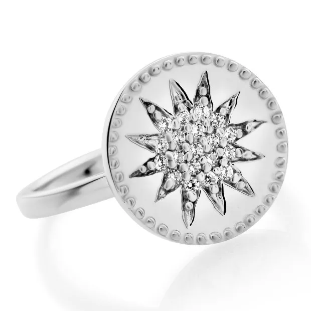 Orphelia Orphelia® 'Shine' Women's Sterling Silver Ring - Silver ZR-7576
