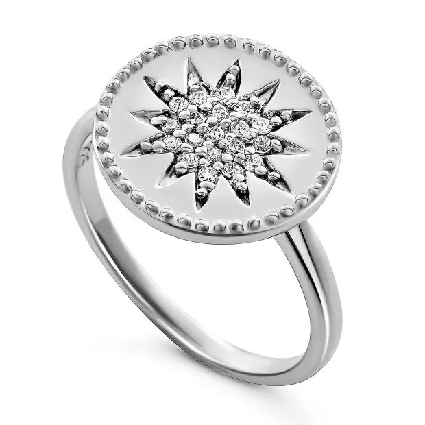 orphelia Orphelia® 'Shine' Women's Sterling Silver Ring - Silver ZR-7576