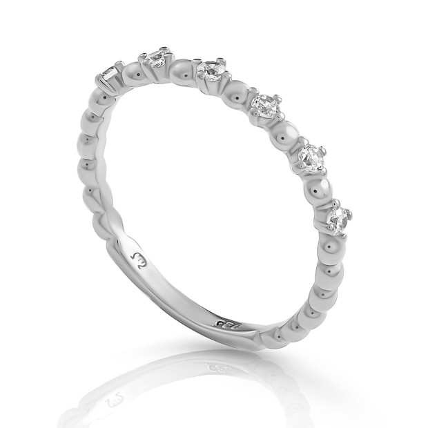 orphelia Orphelia® 'Signature' Women's Sterling Silver Ring - Silver ZR-7535