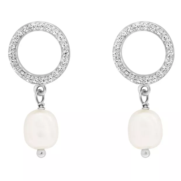 Orphelia Orphelia® 'Spa' Women's Sterling Silver Drop Earrings - Silver ZO-7575