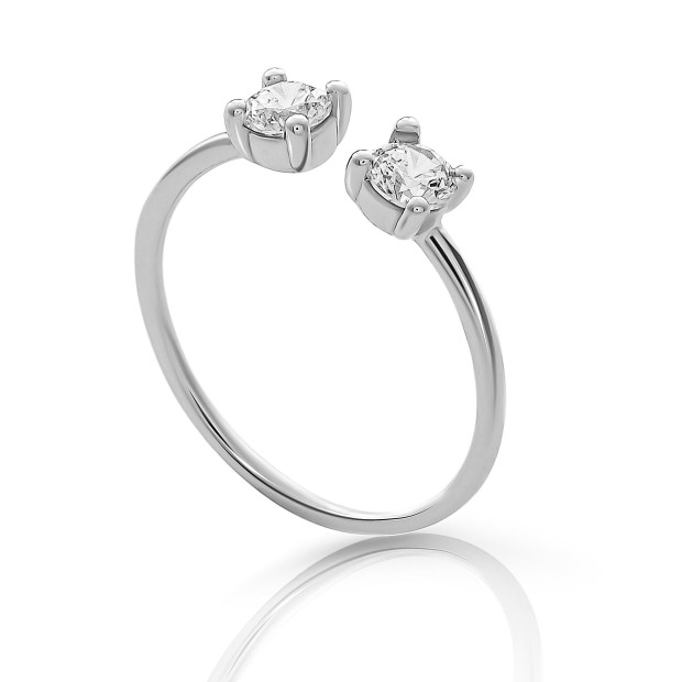 Orphelia Orphelia® 'Twinkle' Women's Sterling Silver Ring - Silver ZR-7532