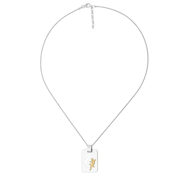 Orphelia Orphelia® Unisex's Sterling Silver Chain With Pendant - Silver ZH-4282