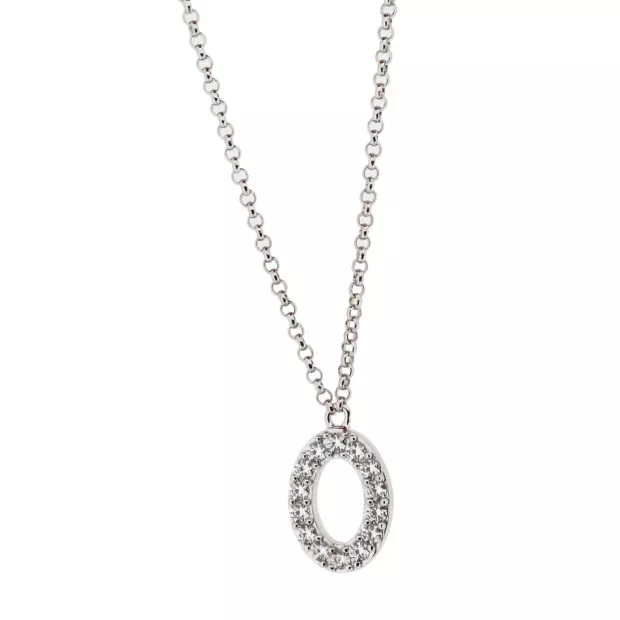 orphelia Orphelia® Unisex's Sterling Silver Chain with Pendant - Silver ZK-ALPHA/O