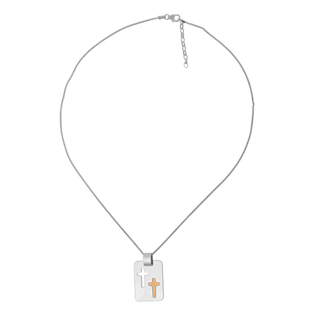 Orphelia Orphelia® Unisex's Sterling Silver Chain With Pendant - Silver ZH-4280