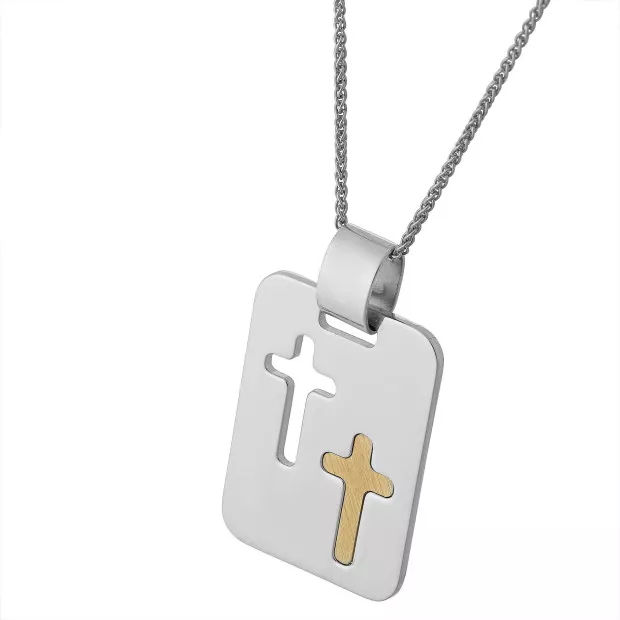 orphelia Orphelia® Unisex's Sterling Silver Chain with Pendant - Silver ZH-4280