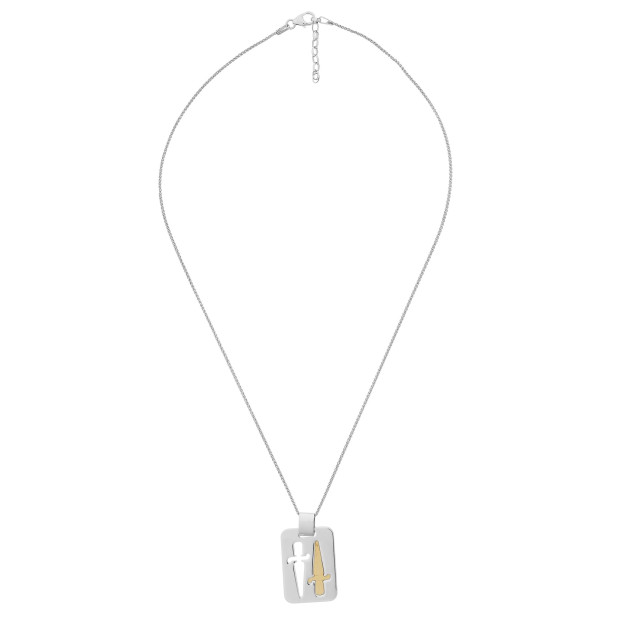 Orphelia Orphelia® Unisex's Sterling Silver Chain With Pendant - Silver ZH-4283