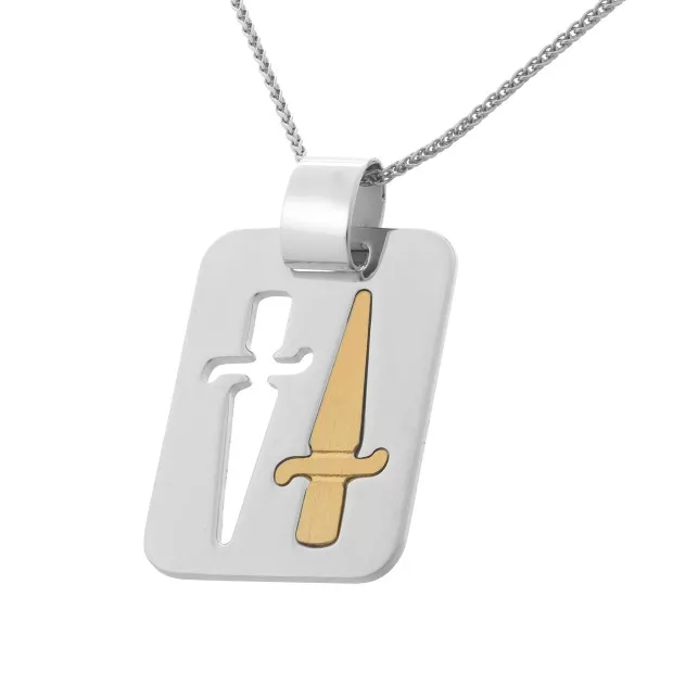 orphelia Orphelia® Unisex's Sterling Silver Chain with Pendant - Silver ZH-4283