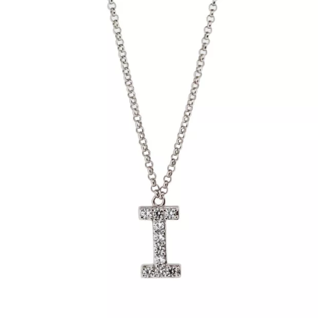 orphelia Orphelia® Unisex's Sterling Silver Chain with Pendant - Silver ZK-ALPHA/I