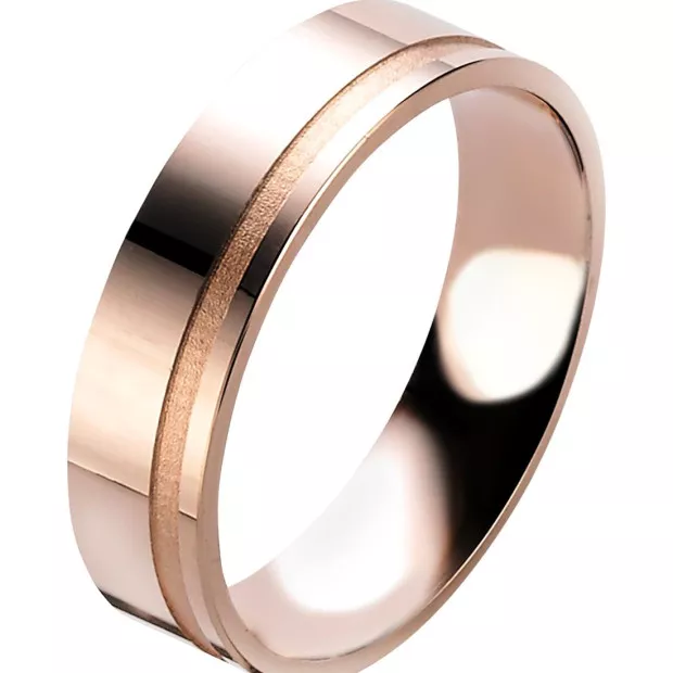 orphelia Orphelia® Unisex's Sterling Silver Wedding ring - Rose OR9822/62