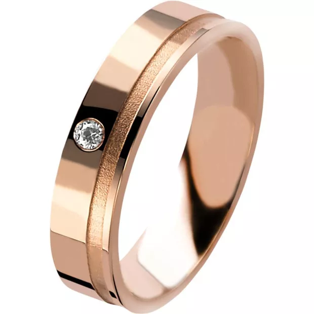 orphelia Orphelia® Unisex's Sterling Silver Wedding ring - Rose ORB9822/54