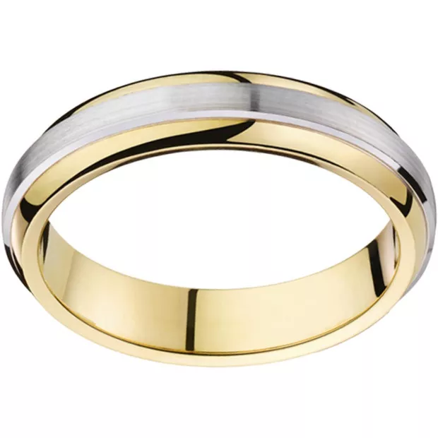Orphelia Orphelia® Unisex's Sterling Silver Wedding Ring - Silver/Gold OR6857/N/LE/6/62