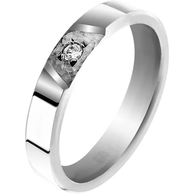 orphelia Orphelia® Unisex's Sterling Silver Wedding ring - Silver ORB4639/53