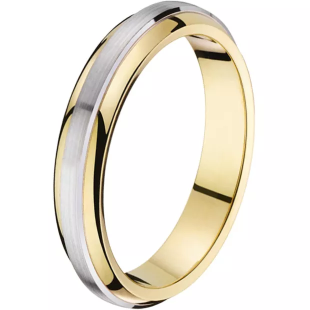 orphelia Orphelia® Unisex's Sterling Silver Wedding ring - Silver/Gold OR6857/N/LE/4/54