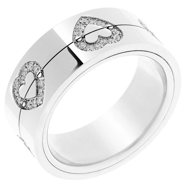 Orphelia Orphelia® Unisex's Whitegold 18C Ring - Silver RD-33405/1