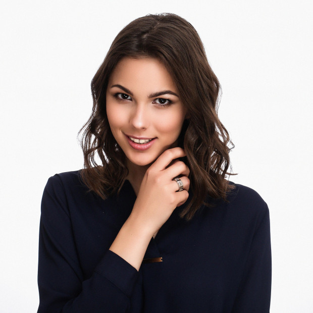 Orphelia Orphelia® Unisex's Whitegold 18C Ring - Silver RD-33405/1