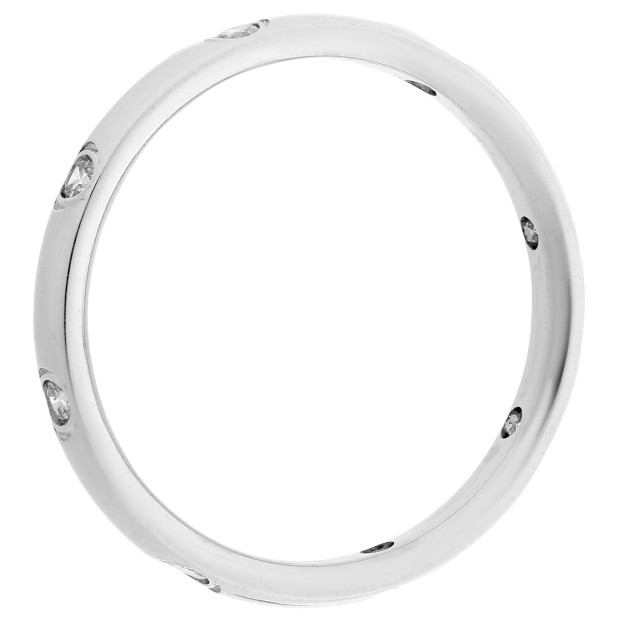 Orphelia Orphelia® Unisex's Whitegold 18C Ring - Silver RD-3084/1