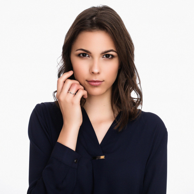 Orphelia Orphelia® Unisex's Whitegold 18C Ring - Silver RD-3084/1