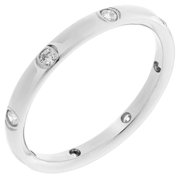 orphelia Orphelia® Unisex's Whitegold 18C Ring - Silver RD-3084/1