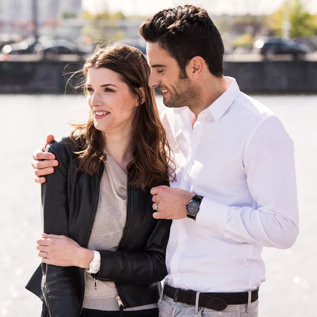 Orphelia Orphelia® Unisex's Whitegold 9C Wedding Ring - Silver OR110/25/NY/50