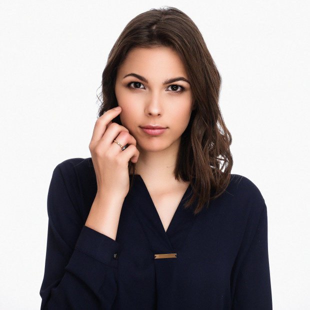 Orphelia Orphelia® Unisex's Yellow Gold 18C Ring - Gold RD-3084