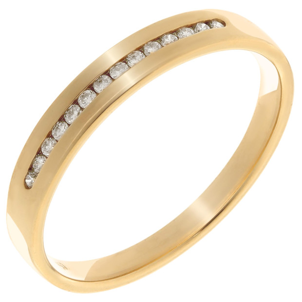 Orphelia Orphelia® Unisex's Yellow Gold 18C Ring - Gold RD-33185