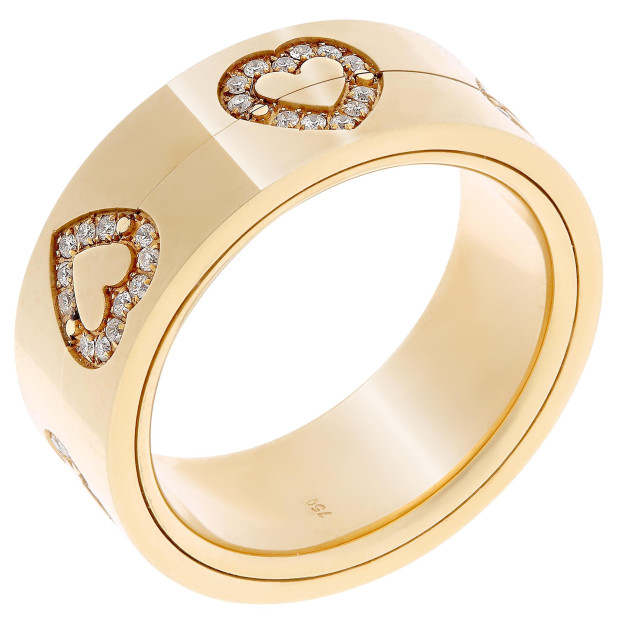 Orphelia Orphelia® Unisex's Yellow Gold 18C Ring - Gold RD-33405