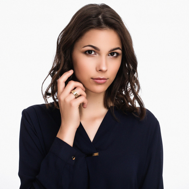 Orphelia Orphelia® Unisex's Yellow Gold 18C Ring - Gold RD-33405