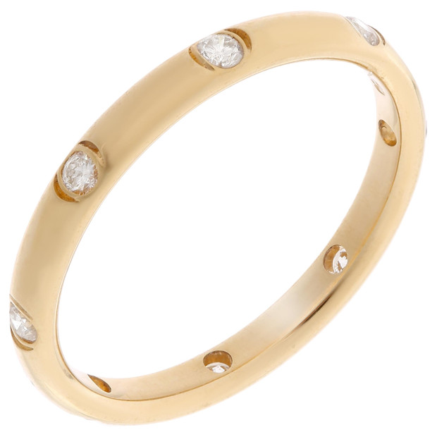orphelia Orphelia® Unisex's Yellow gold 18C Ring - Gold RD-3084