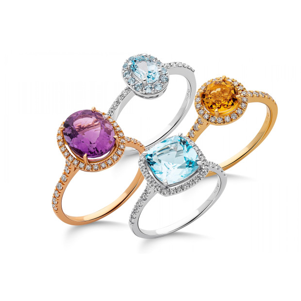 Orphelia Orphelia® Women's Rose Gold 18C Ring - Rose RD-3923