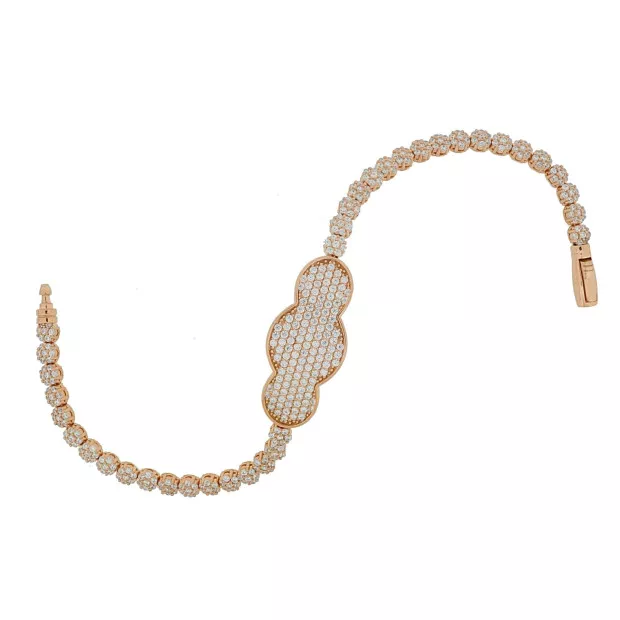 Orphelia Orphelia® Women's Sterling Silver Bracelet - Rose ZA-6094