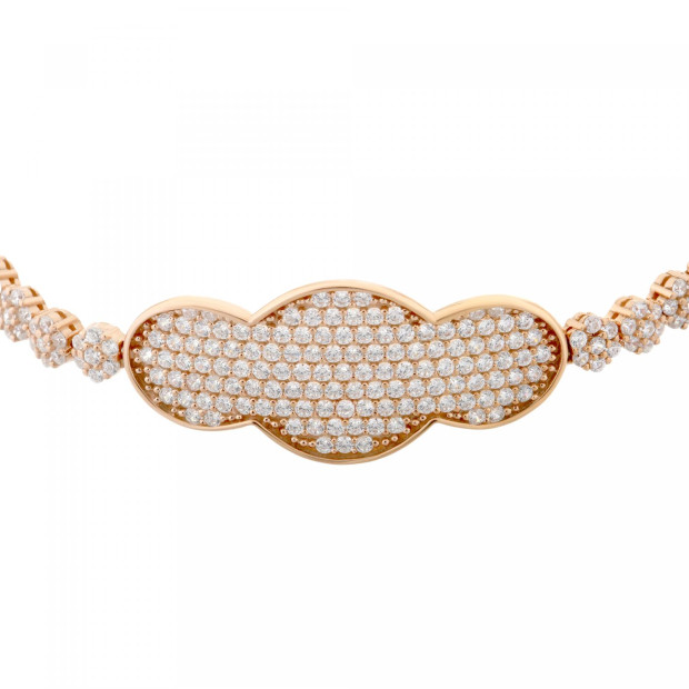 Orphelia Orphelia® Women's Sterling Silver Bracelet - Rose ZA-6094