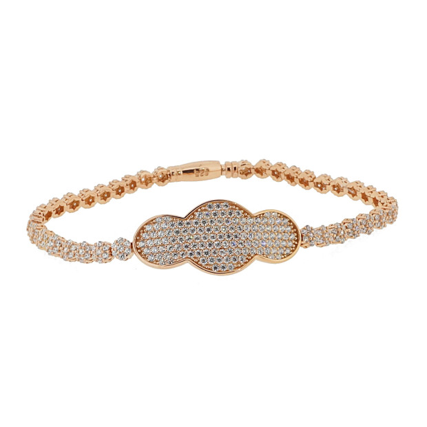 Orphelia Orphelia® Women's Sterling Silver Bracelet - Rose ZA-6094