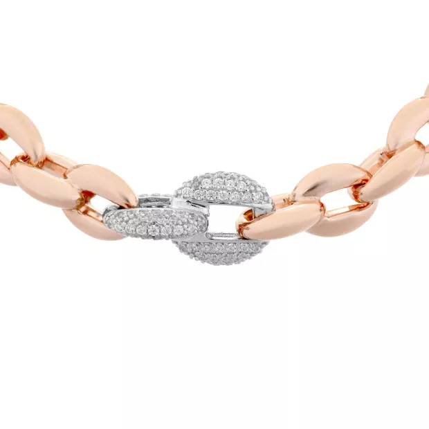 Orphelia Orphelia® Women's Sterling Silver Bracelet - Rose ZA-7160