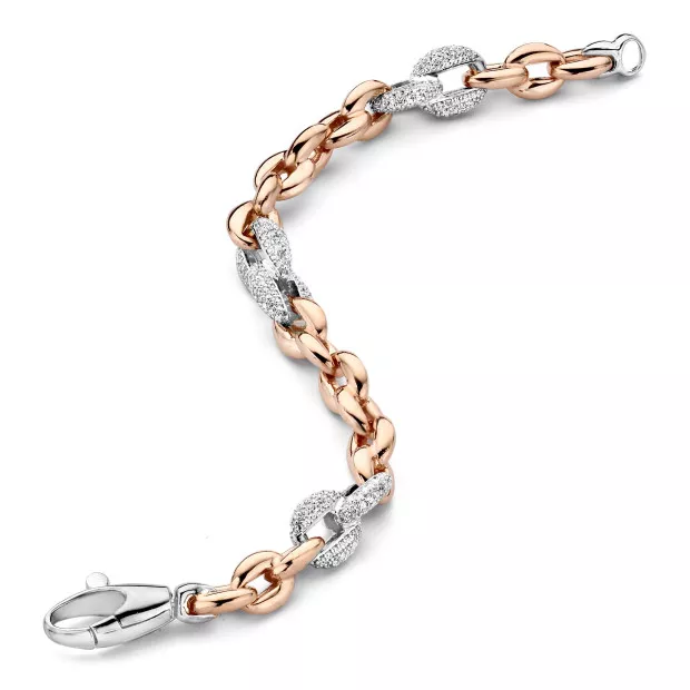 orphelia Orphelia® Women's Sterling Silver Bracelet - Rose ZA-7160