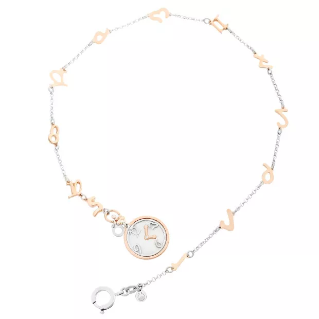 Orphelia Orphelia® Women's Sterling Silver Bracelet - Silver/Rose ZA-7174