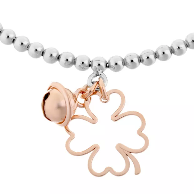 Orphelia Orphelia® Women's Sterling Silver Bracelet - Silver/Rose ZA-7110