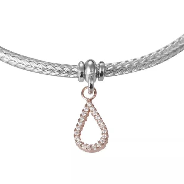 Orphelia Orphelia® Women's Sterling Silver Bracelet - Silver/Rose ZA-7398