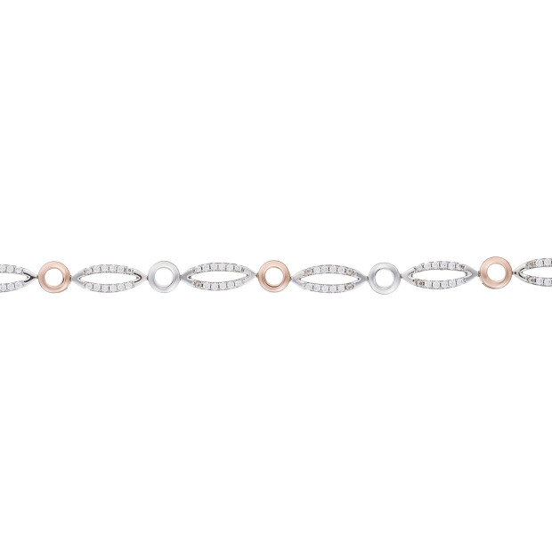 Orphelia Orphelia® Women's Sterling Silver Bracelet - Silver ZA-1005
