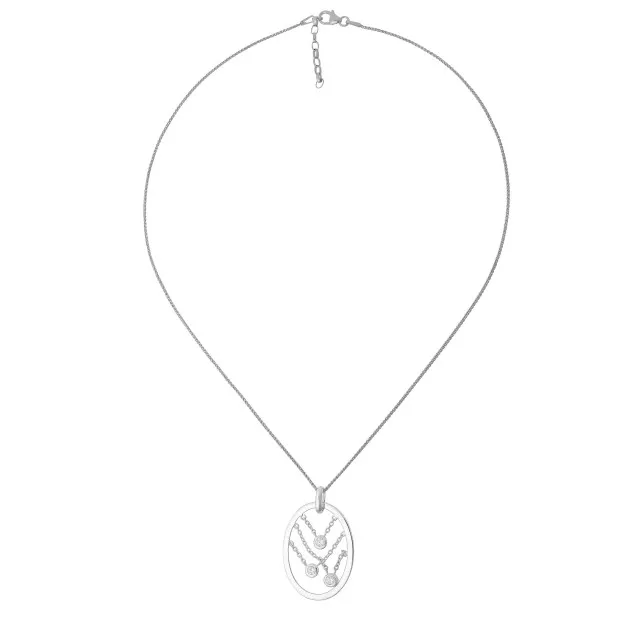 Orphelia Orphelia® Women's Sterling Silver Chain With Pendant - Silver ZH-4360