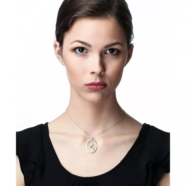 Orphelia Orphelia® Women's Sterling Silver Chain With Pendant - Silver ZH-4360