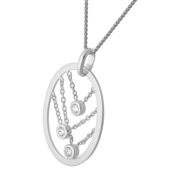 orphelia Orphelia® Women's Sterling Silver Chain with Pendant - Silver ZH-4360