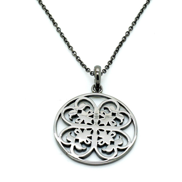 Orphelia Orphelia® Women's Sterling Silver Chain With Pendant - Black ZH-6036/3