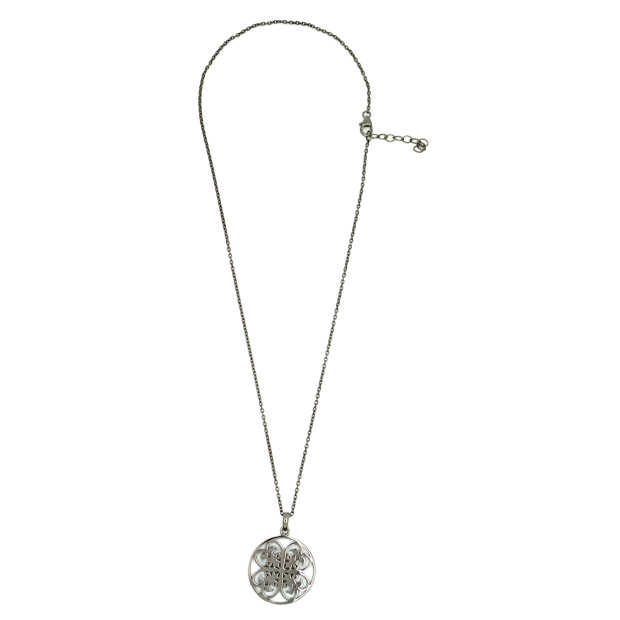 Orphelia Orphelia® Women's Sterling Silver Chain With Pendant - Black ZH-6036/3