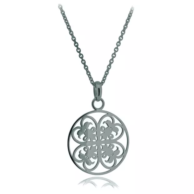 orphelia Orphelia® Women's Sterling Silver Chain with Pendant - Black ZH-6036/3