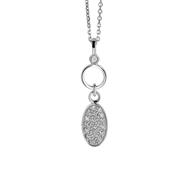 orphelia Orphelia® Women's Sterling Silver Chain with Pendant - Silver ZH-4815